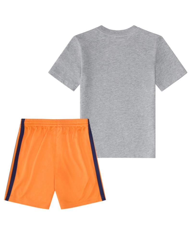 Baby Boys' Short-Sleeve Graphic T-Shirt and 3-Stripe Shorts, 2-Piece Set