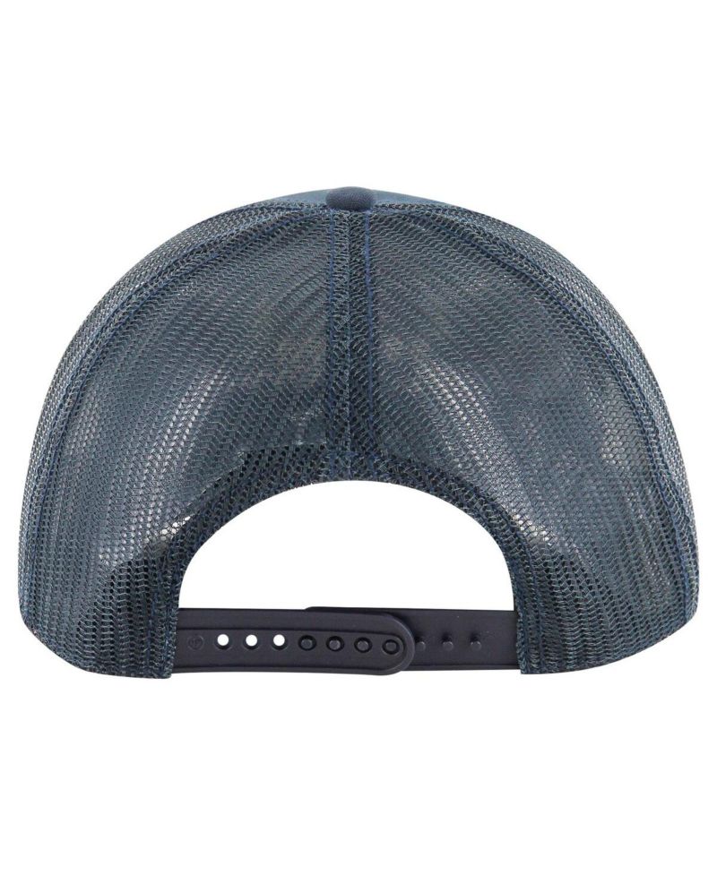 Men's Navy Michigan Wolverines Pitstop Trucker Adjustable Hat