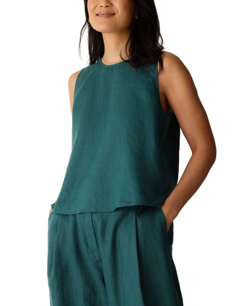 Women's & Plus Size Round Neck Shell Top