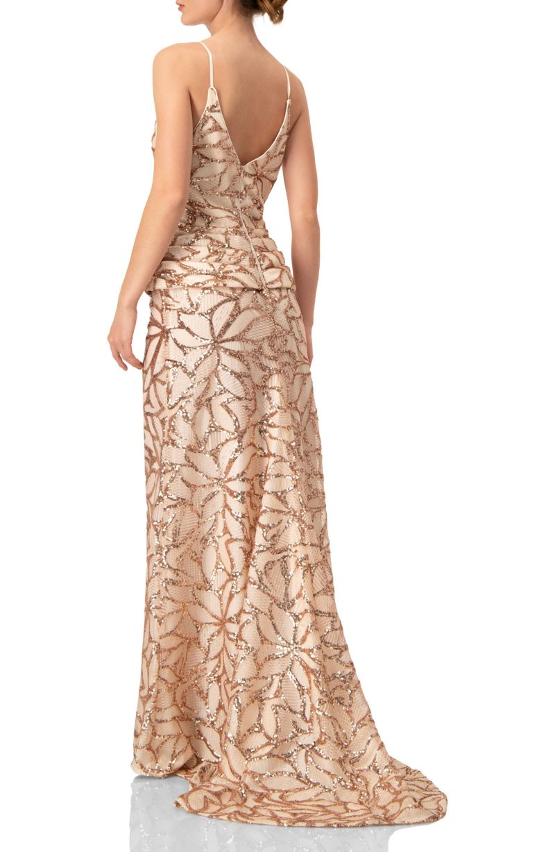 Women's Asymmetric Hem Evening Dress