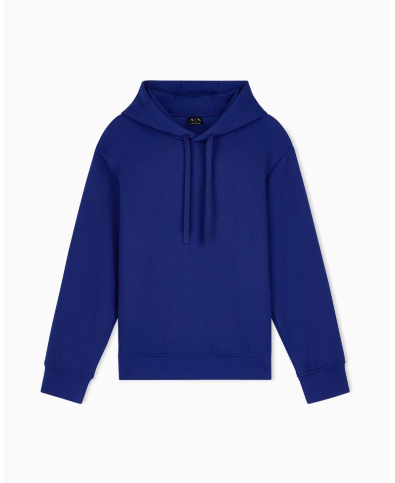 Men's Jacquard All Over Logo Hoodie Sweatshirt