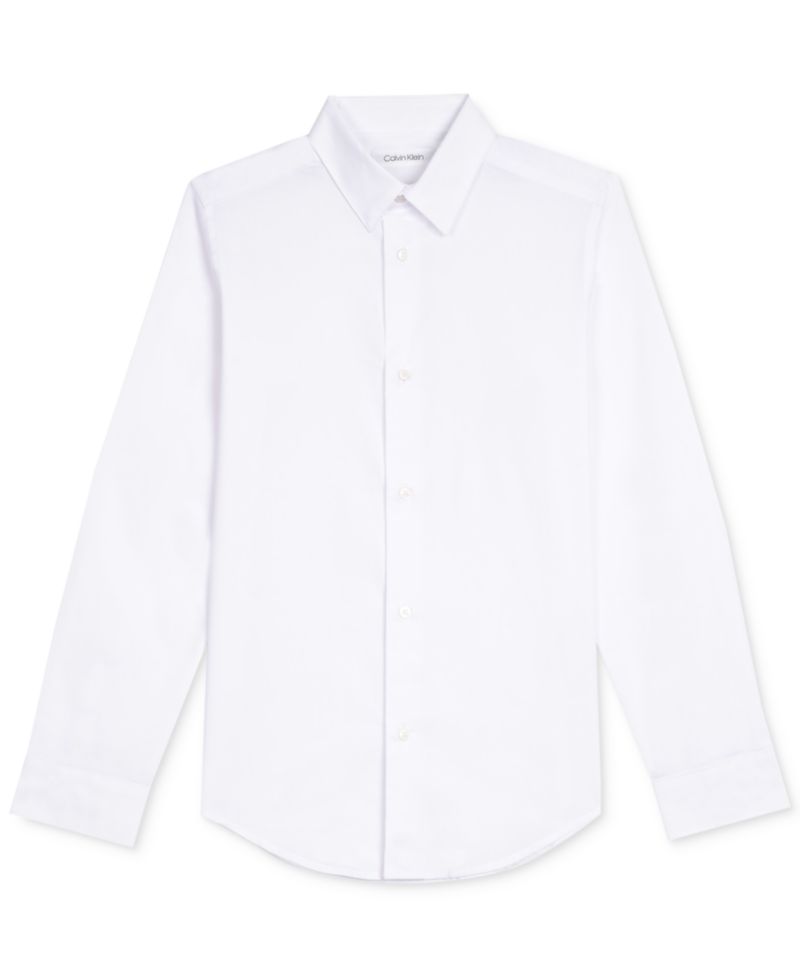 Little Boys Solid Stretch Poplin Shirt