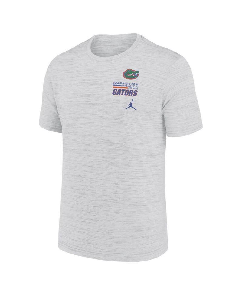 Men's White Florida Gators Velocity Stacked Performance T-Shirt