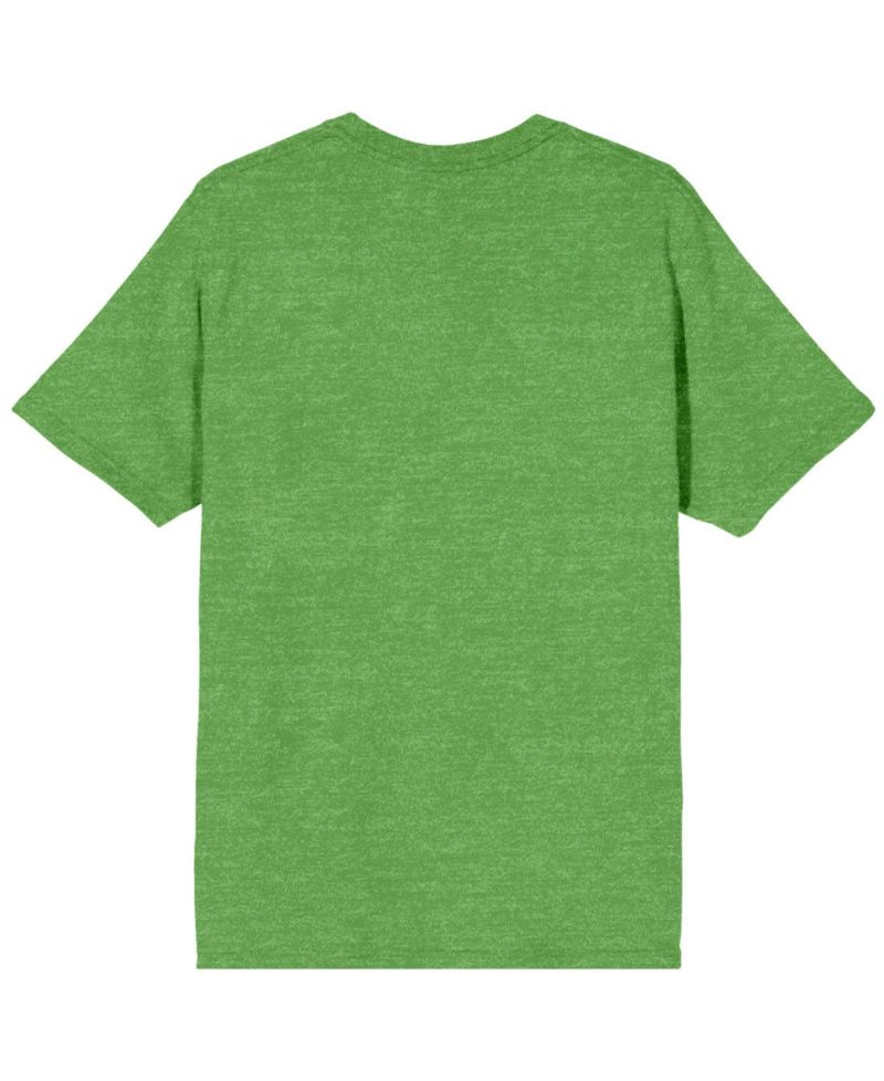 Men's Logo Adult Kelly Heather Crew Neck Short Sleeve