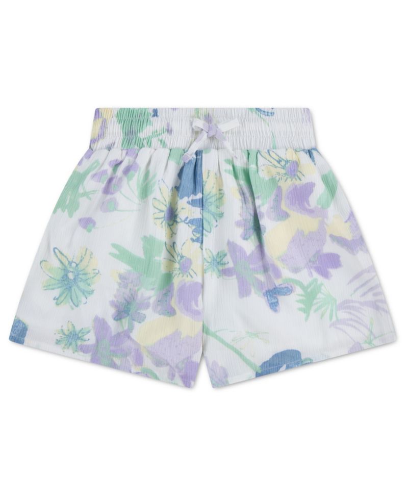 Girls' YPB Pull-On Floral Flared Shorts