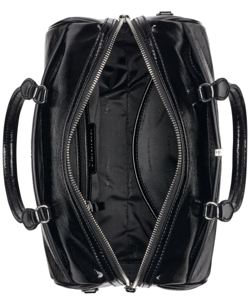 Genevieve Patent Small Satchel Handbag