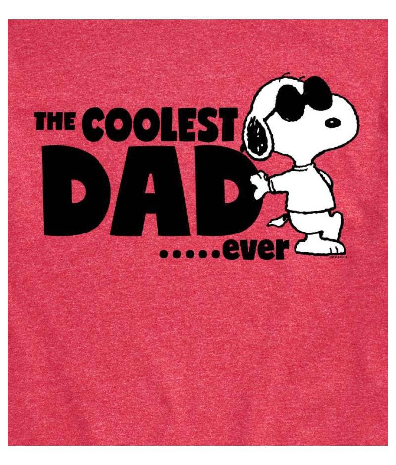 Hybrid Apparel Peanuts Dad Mens Short Sleeve Tee