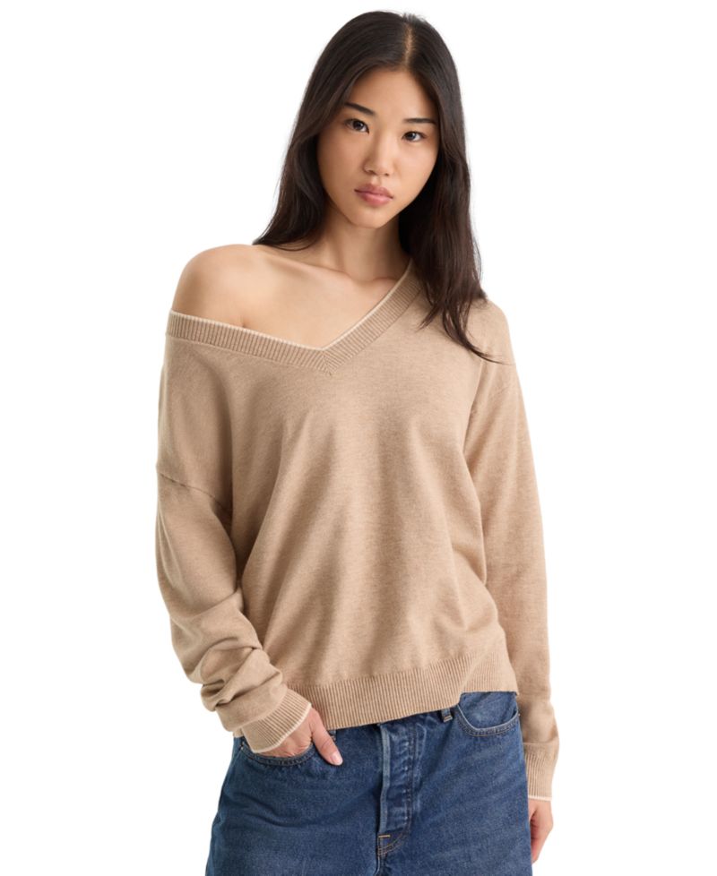 Women's Cozy V-Neck Pull-On Sweater