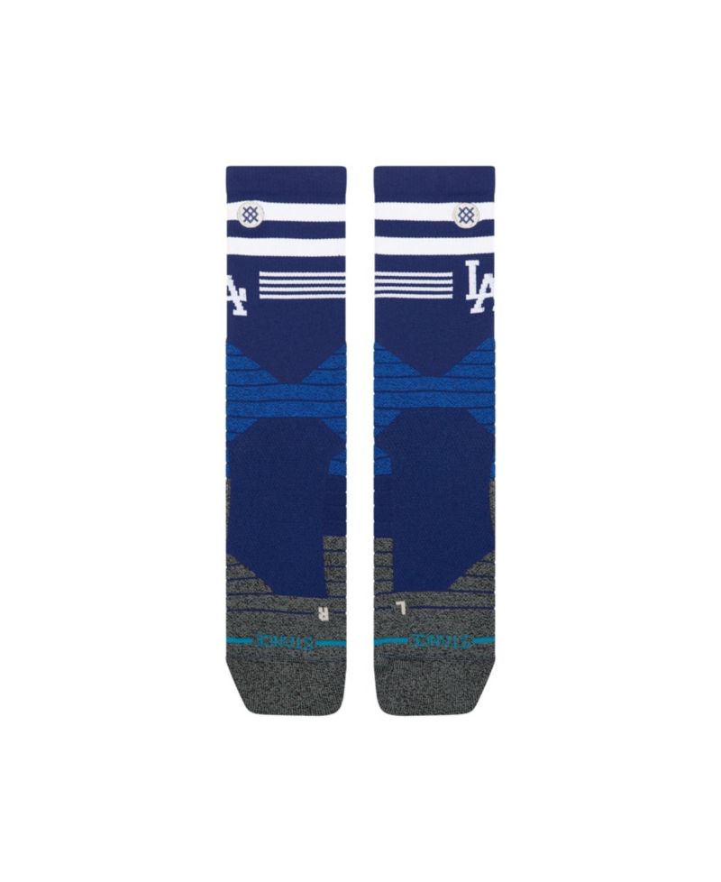 Men's and Women's Royal Los Angeles Dodgers Diamond Pro Crew Socks