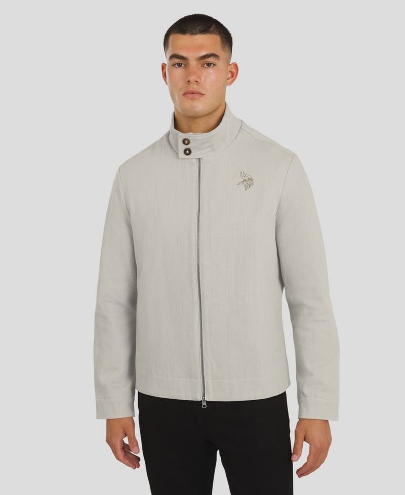 Men's Gray Minnesota Vikings Air Raid Full-Zip Jacket