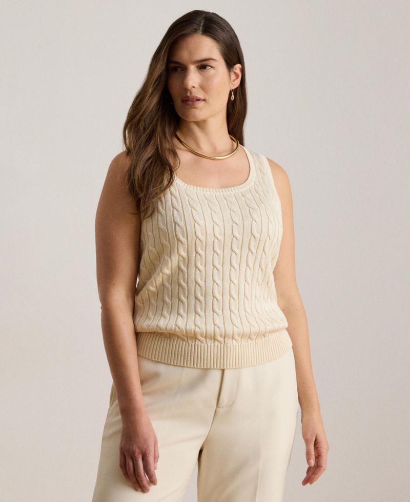 Women's Slim-Fit Sleeveless Sweater