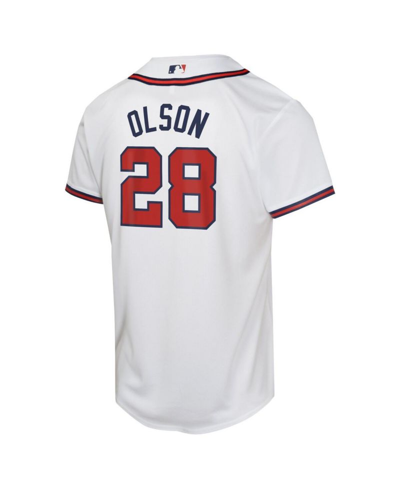 Big Boys and Girls Matt Olson White Atlanta Braves Home Game Player Jersey