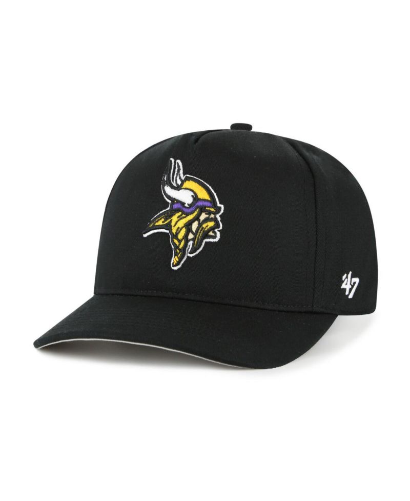 Men's Black Minnesota Vikings Hitch Adjustable Hat