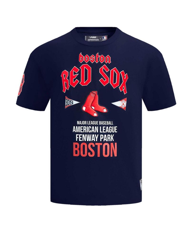 Men's Navy Boston Red Sox Oversized City Tour T-Shirt
