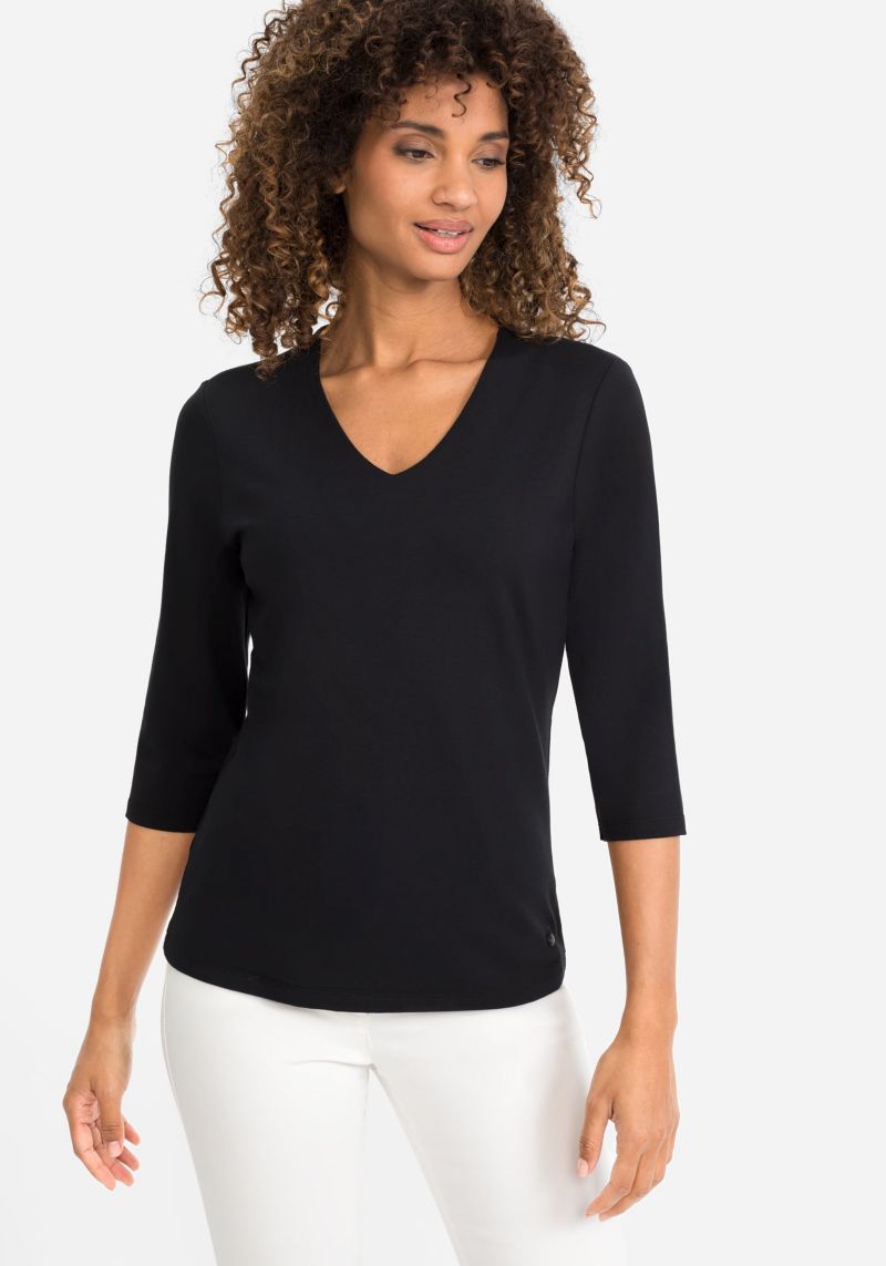 Women's 3/4 Sleeve V-Neck T-Shirt
