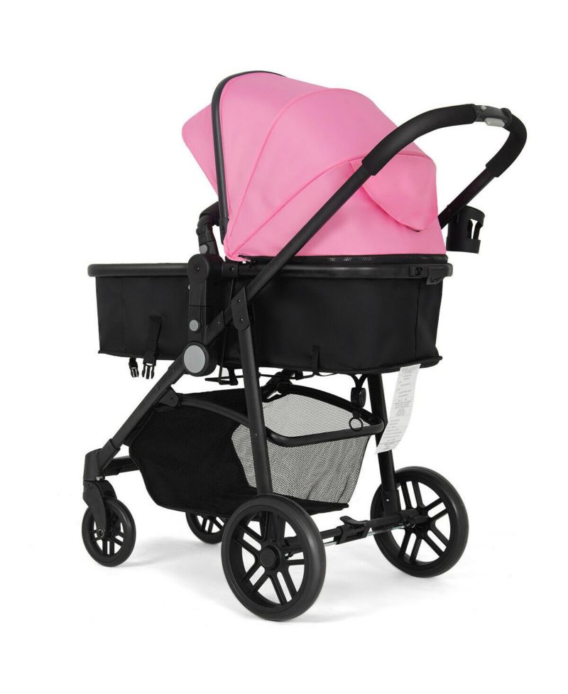 2-in-1 Baby Pushchair with Foldable Design for Newborn Infants