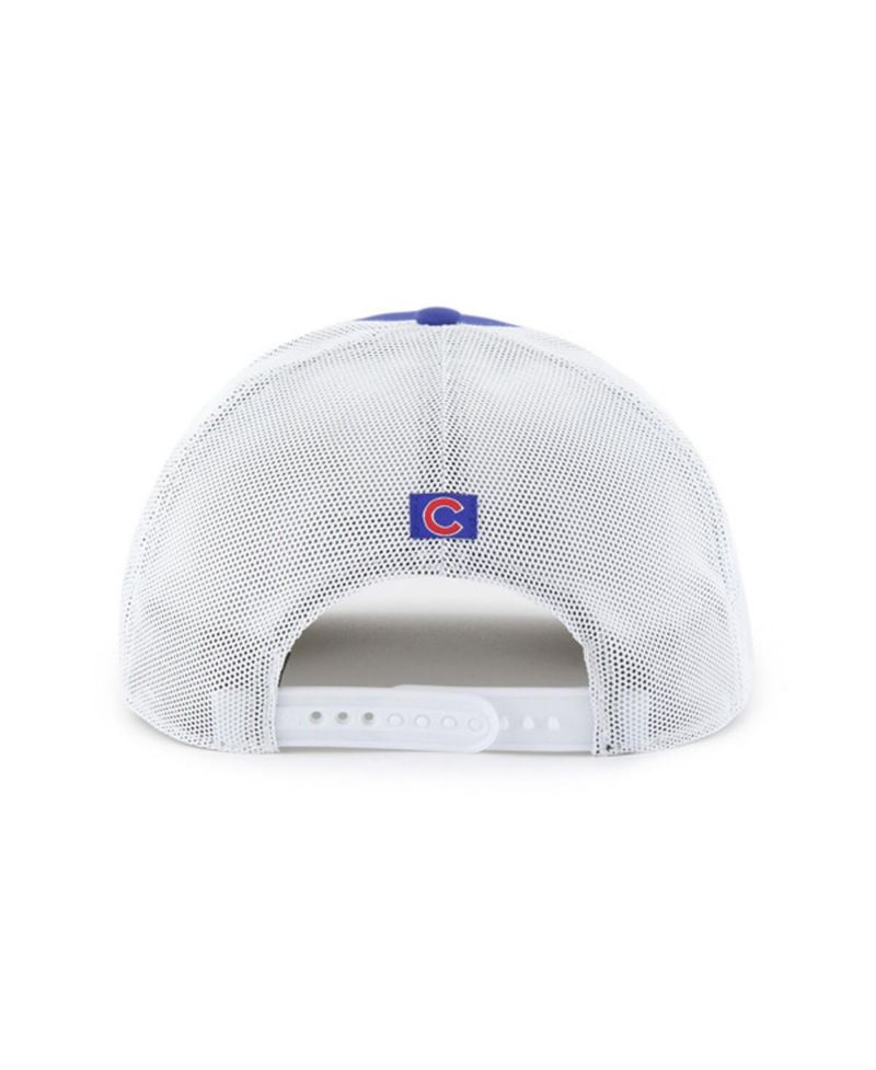 Men's Royal/White Chicago Cubs Scratch Adjustable Trucker Hat