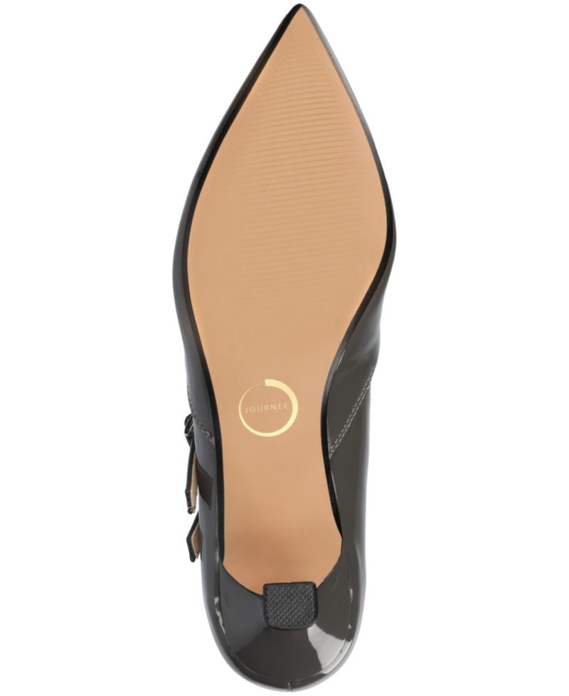 Women's Carnation Pointed Toe Mary Jane Pumps