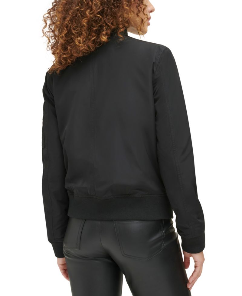 Women's Lightweight Zip-Detail Bomber Jacket