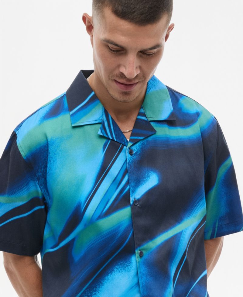 Men's Printed Camp Shirt