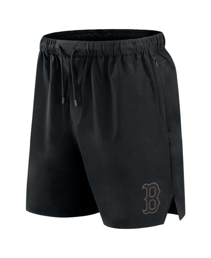 Men's Black Boston Red Sox Front Office Woven Shorts