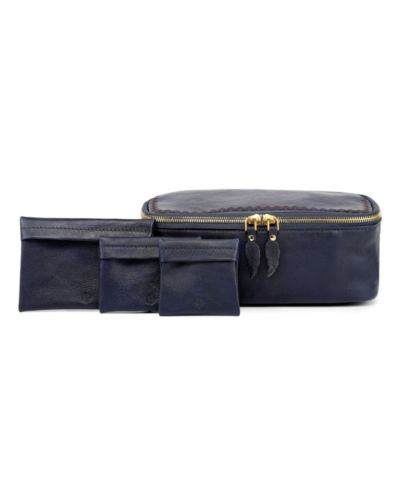 Celosia Rectangular Leather Jewelry Case