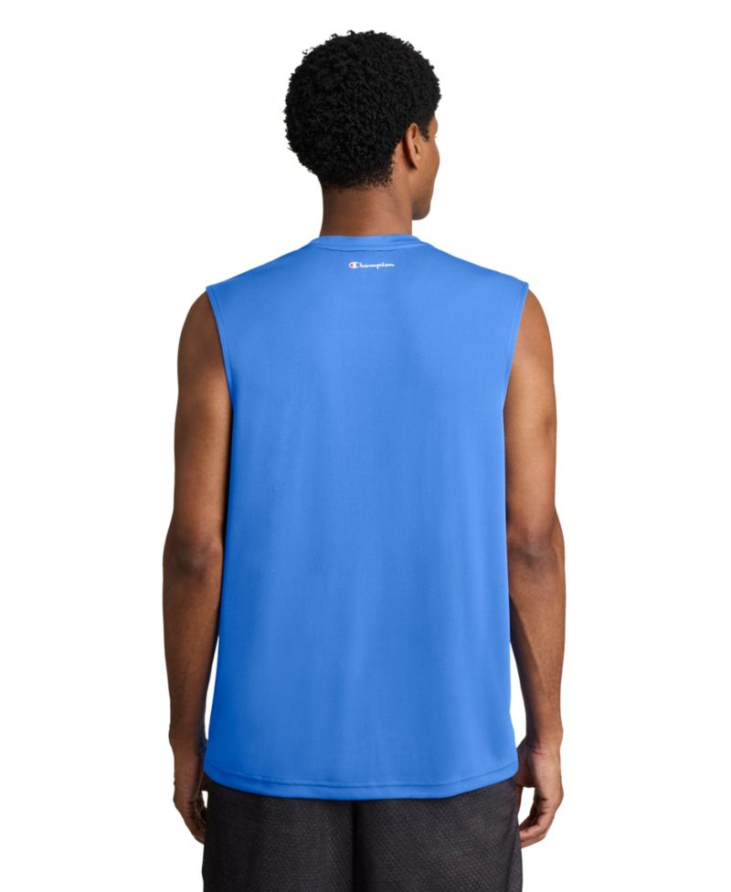 Men's Script Sport Muscle Crewneck Tank Top
