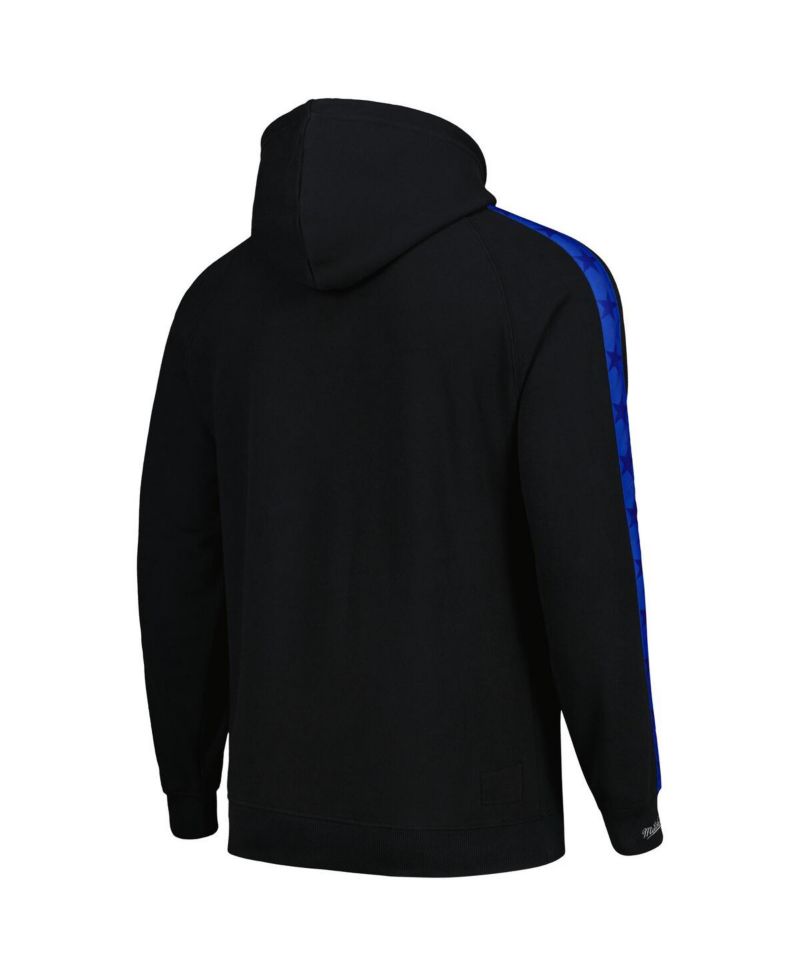 Men's Black Orlando Magic Hardwood Classics Nights Raglan Pullover Hoodie