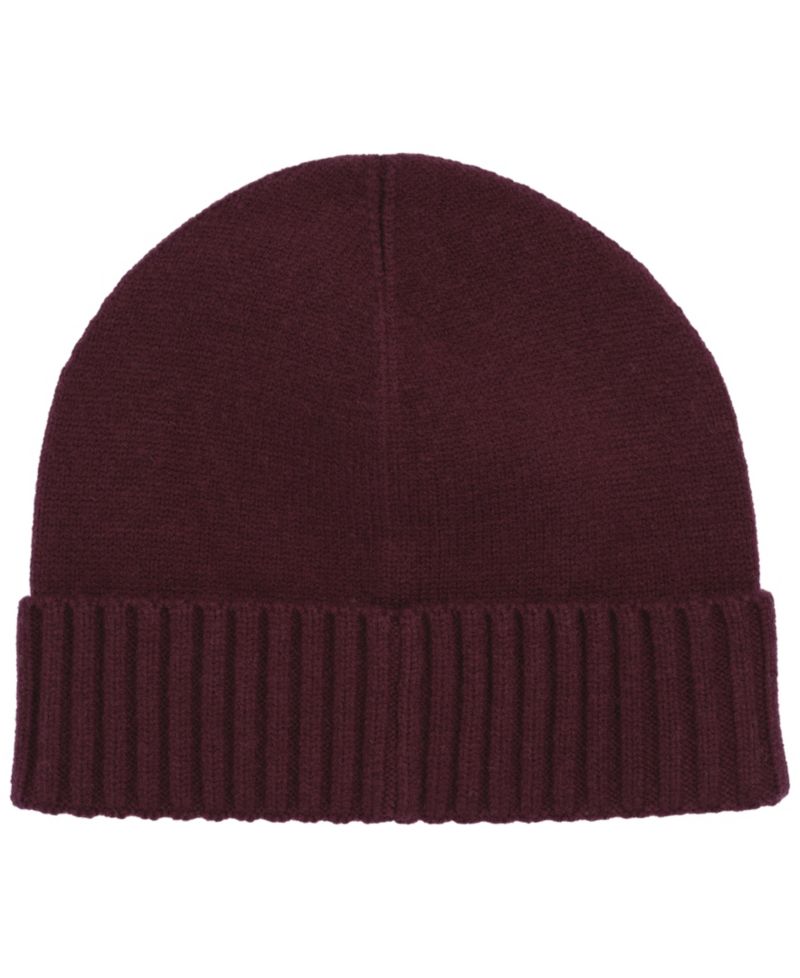 Crest Knit Beanie Hat