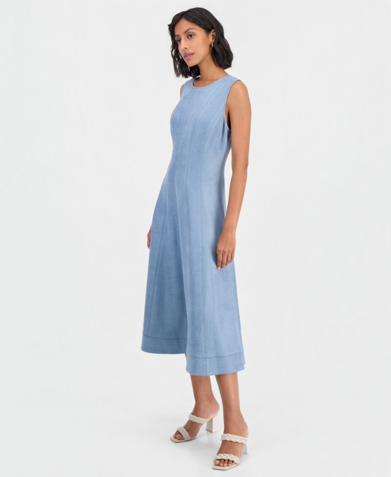 Women's Sleeveless A-Line Midi Dress