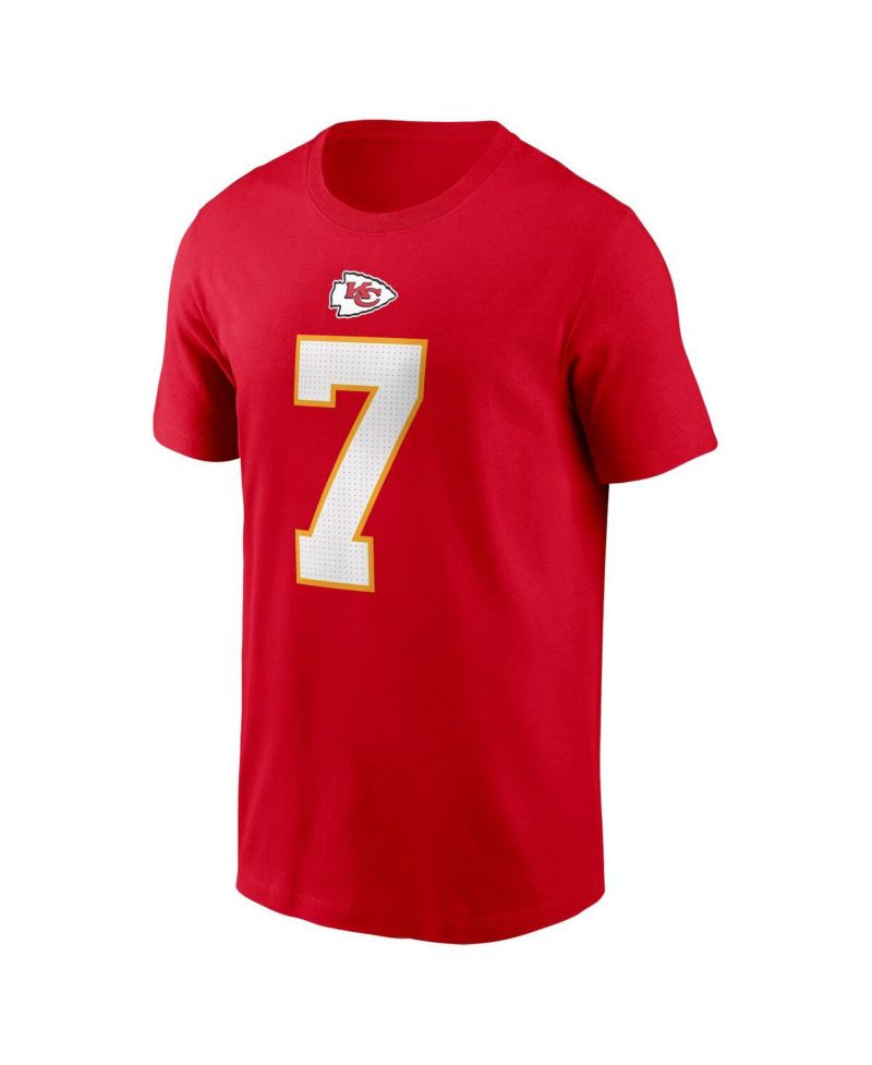 Men's Harrison Butker Red Kansas City Chiefs Name & Number T-Shirt