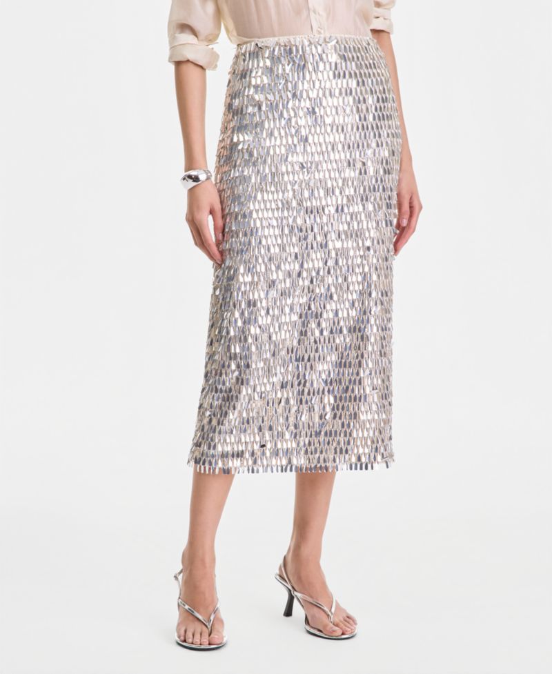 Women's Sequin Midi Skirt