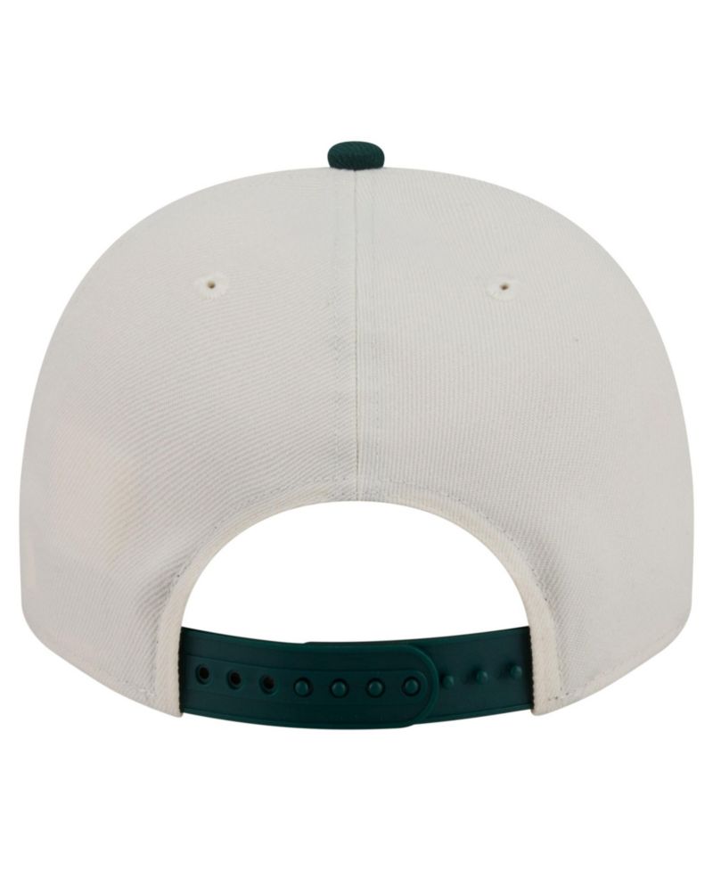 Men's Cream/Dark Green Cincinnati Reds Chrome A-Frame 9FIFTY Snapback Hat