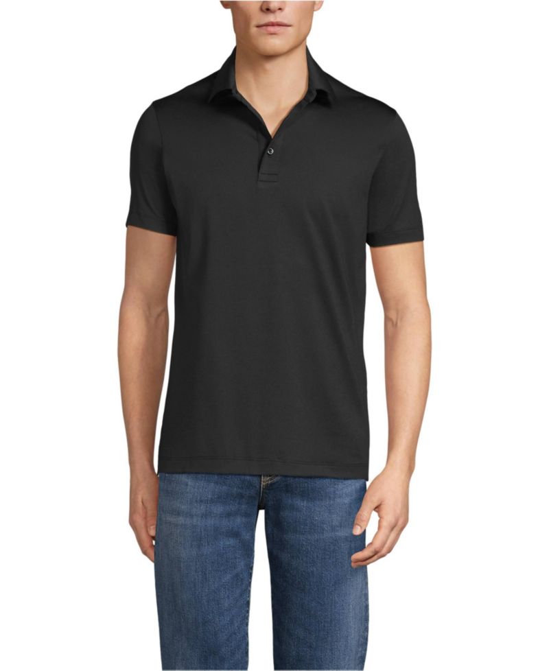 Men's School Uniform Rapid Dry Short Sleeve Modern Fit Polo