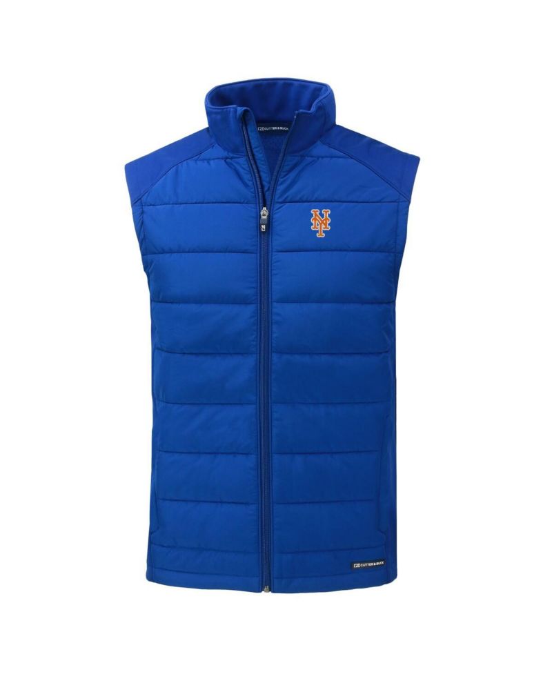 Men's Royal New York Mets Evoke Hybrid Eco Softshell Full-Zip Vest