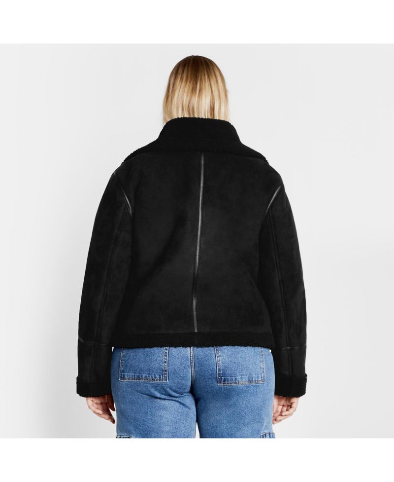 Plus Size Sherpa Hunter Jacket