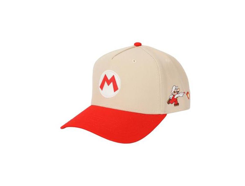 Мужская кепка Bros Fire Mario в бело-красном стиле в стиле ретро для дедушки