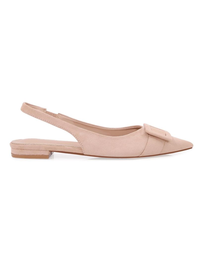 Women's Rossana Slingback Flats with Ornamental Buckle