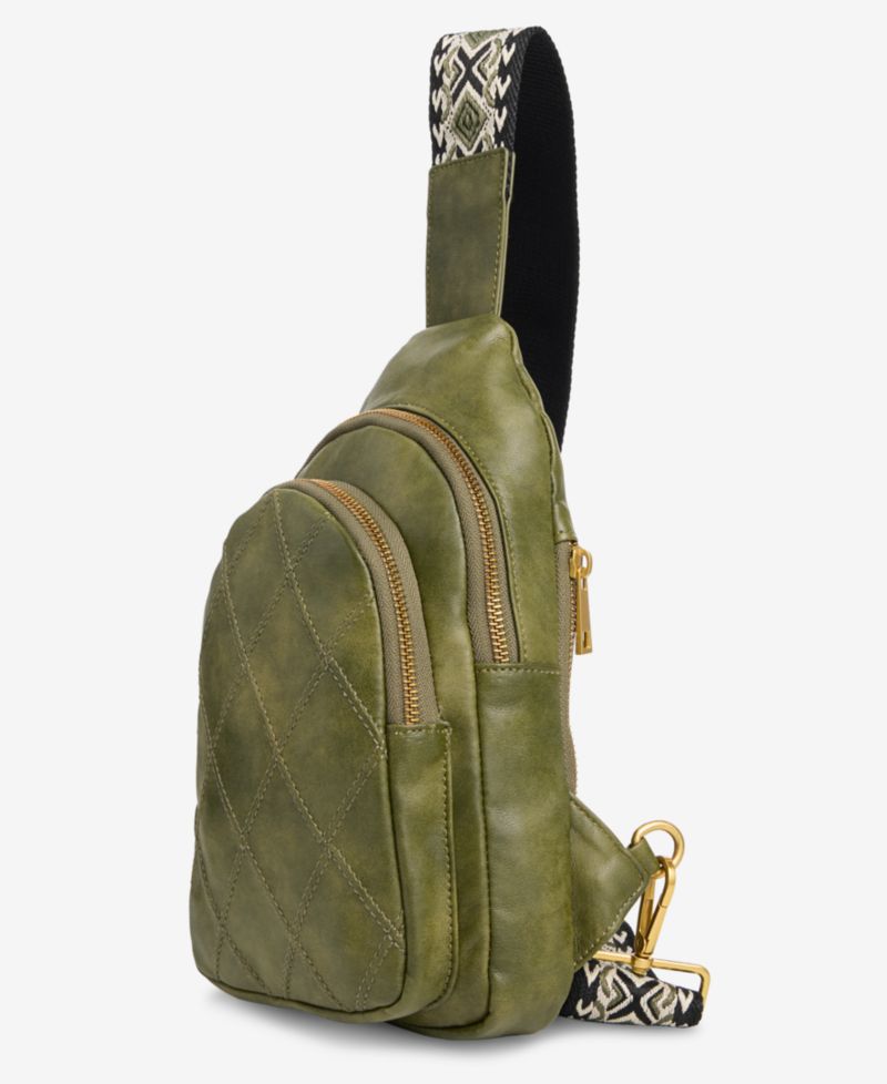Diamond Quilted Sling Bag