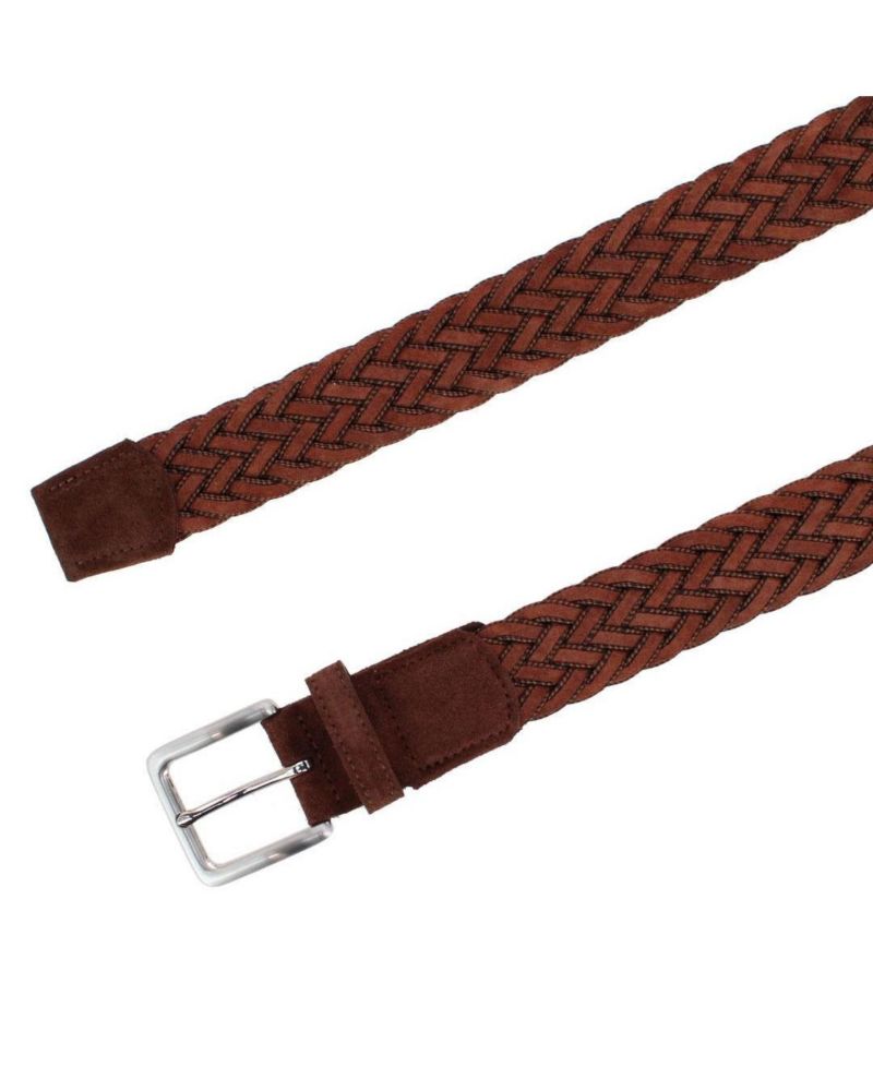 Big & Tall Apollo Italian Braided Suede Versatile Belt