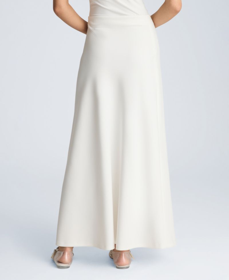 Women's Pull-On Bias Flared Maxi Skirt