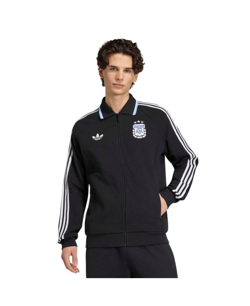 Men's Black Argentina National Team 2026 World Cup Anthem Full-Zip Jacket
