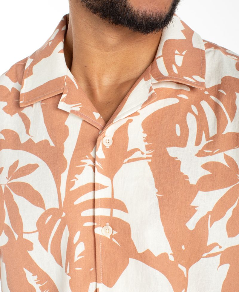 Men's Short-Sleeve Camp Collar Shirt