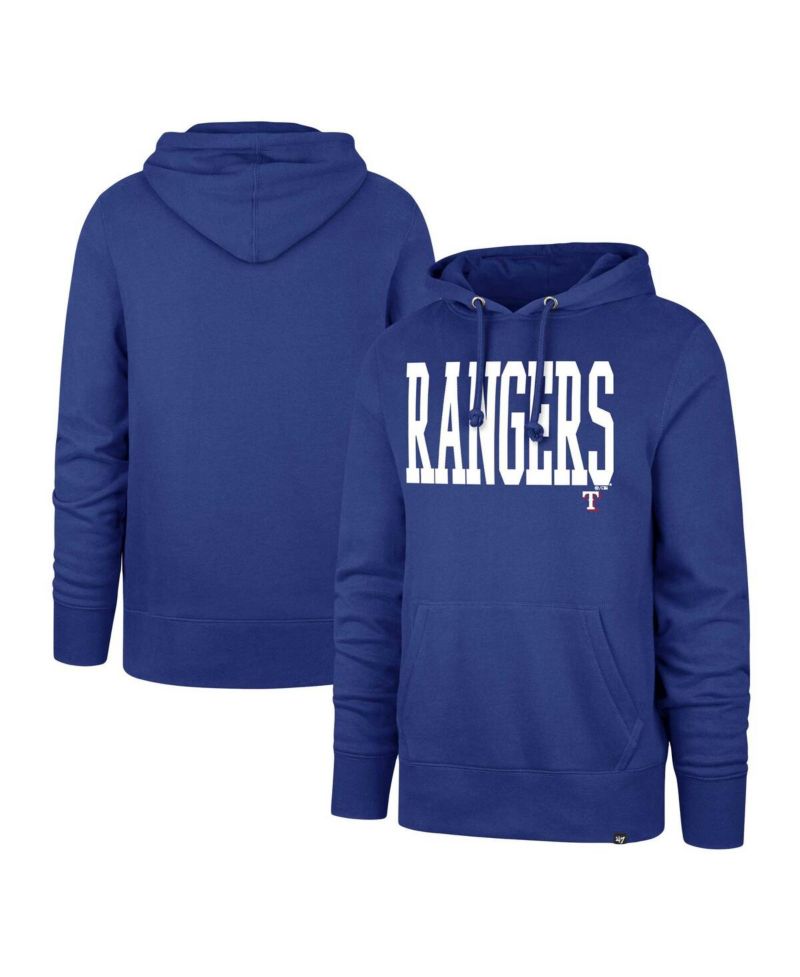 Men's Royal Texas Rangers Dime Headline Pullover Hoodie