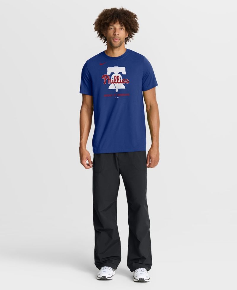 Men's Royal Philadelphia Phillies Tri-Blend Logo T-Shirt
