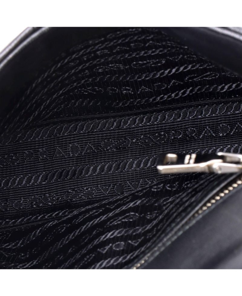 Small Chain Flap Shoulder Bag Nappa Gaufre
