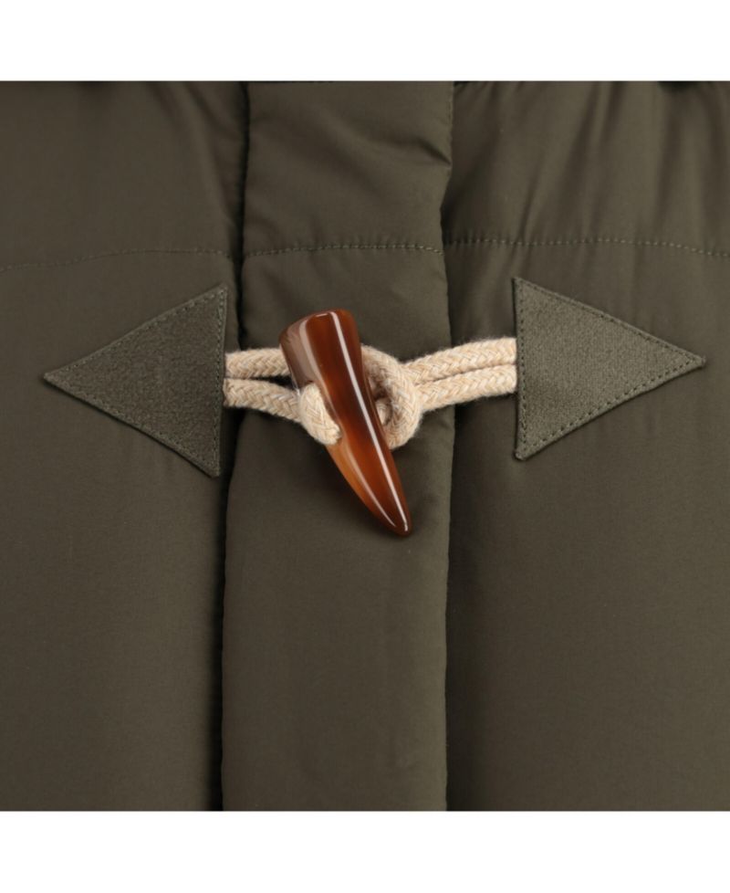 Women's Quilted Toggle Hooded Puffer Vest