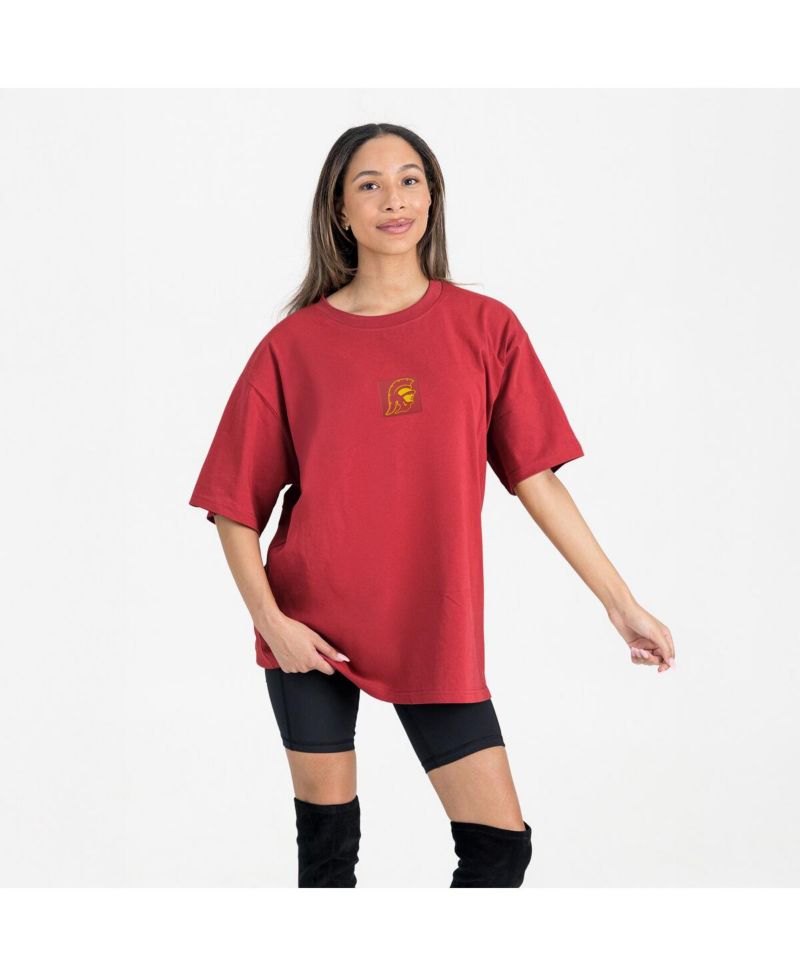 Women's Cardinal USC Trojans Oversized Back at Ya T-Shirt