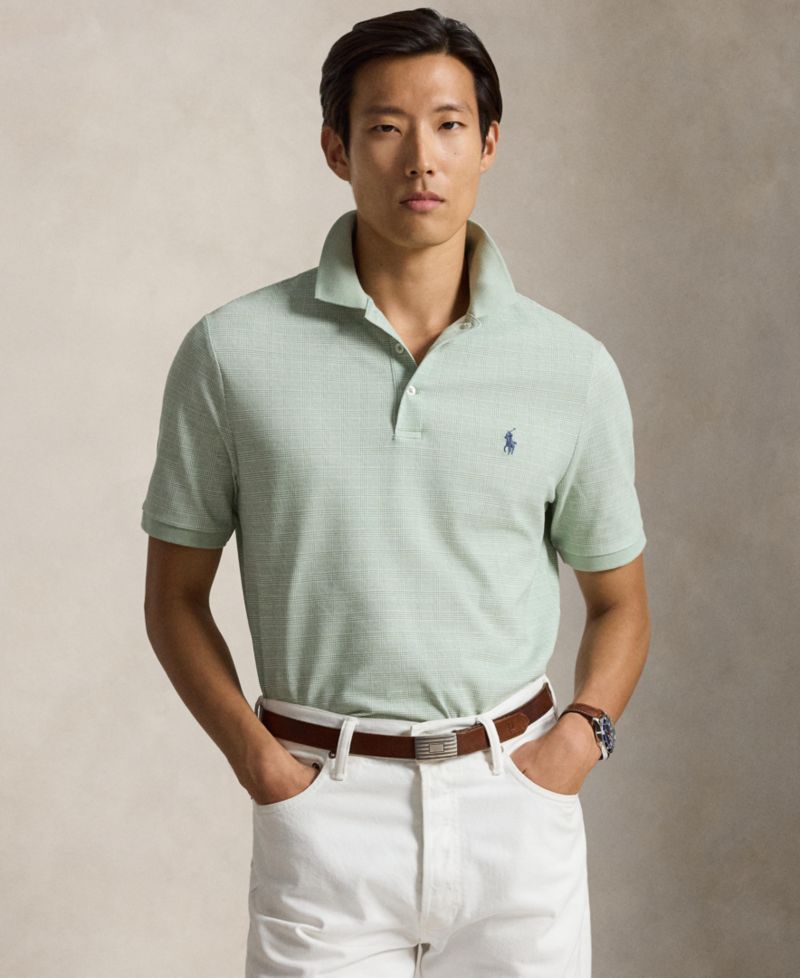 Men's Classic-Fit Stretch Mesh Polo Shirt