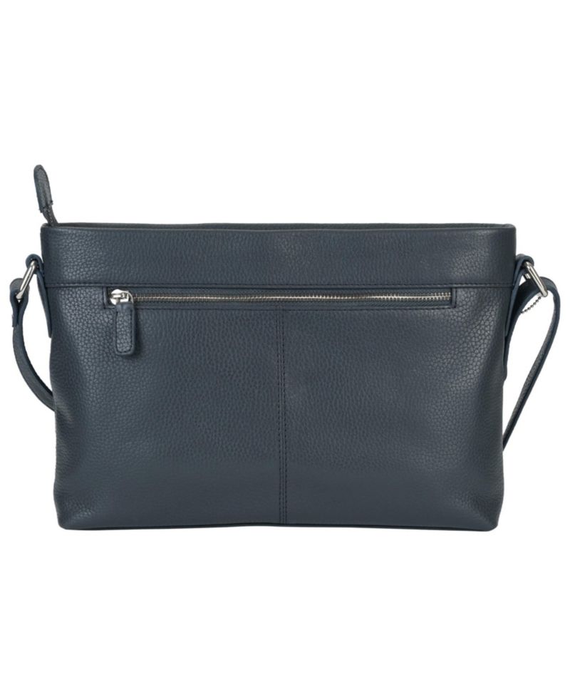 Pebble Loretta Leather Crossbody Handbag with Organizer